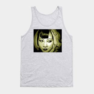 Anna May Wong moss grn Tank Top